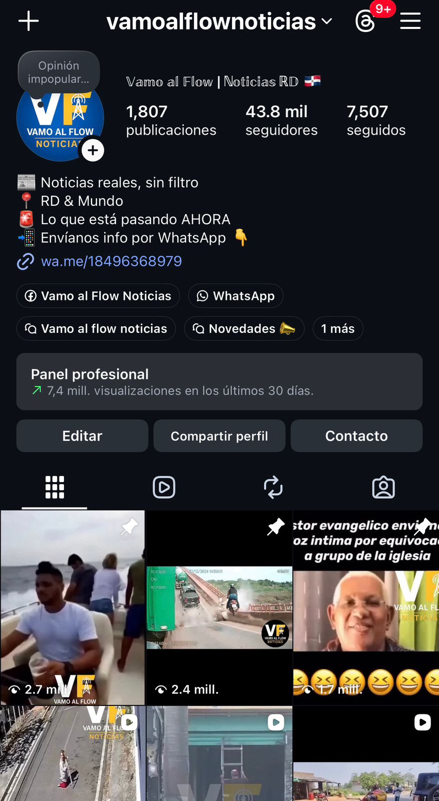 Redes sociales Vamos Al Flow