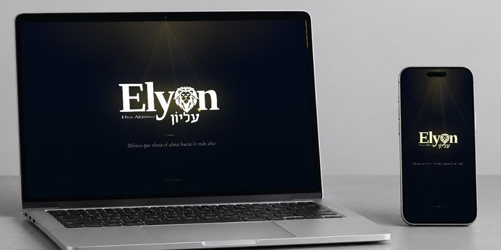 Grupo Elyon: su web en computadora y celular