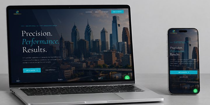 YD Operations Group: su web en computadora y celular